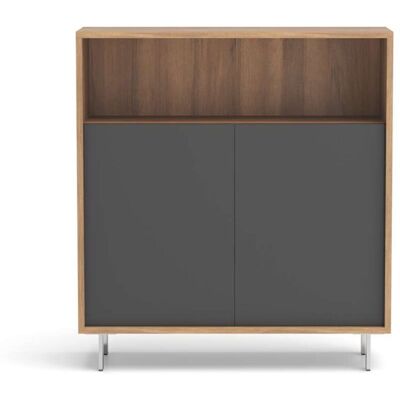 Herdasa Md-509 Nogal/Grafito Mueble - Zapatero y Organizador Herdasa Md-509 Nogal/Grafito Mueble - Zapatero y Organizador