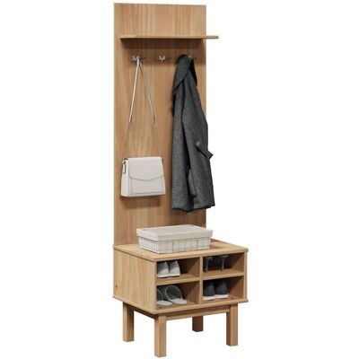 Vidaxl - Mueble De Recibidor Otta Madera Maciza De Pino 50x40x160 Cm Vidaxl - Mueble De Recibidor Otta Madera Maciza De Pino 50x40x160 Cm