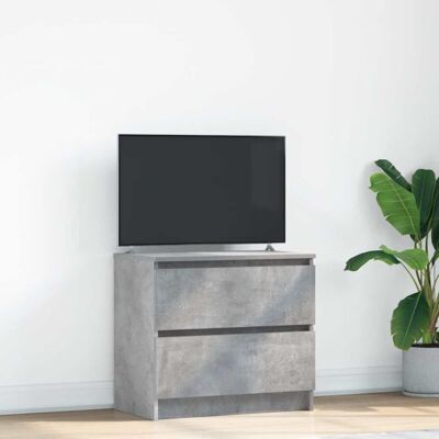 Vidaxl - Mueble De Tv Madera De Ingeniería Gris Hormigón 60x35x54 Cm Vidaxl - Mueble De Tv Madera De Ingeniería Gris Hormigón 60x35x54 Cm