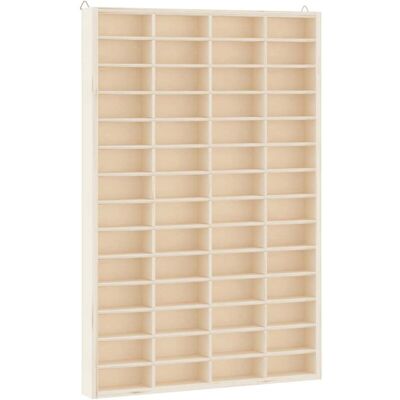 Vitrina De Madera Para Coleccionistas Con 56 Compartimentos Vidaxl Vitrina De Madera Para Coleccionistas Con 56 Compartimentos Vidaxl