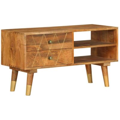 Vidaxl - Mueble Para Tv De Madera Maciza De Mango 85x35x47 Cm Vidaxl - Mueble Para Tv De Madera Maciza De Mango 85x35x47 Cm