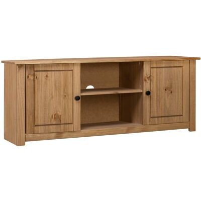 Vidaxl - Mueble Para Tv De Madera Maciza Pino Estilo Panamá 120x40x50 Cm Vidaxl - Mueble Para Tv De Madera Maciza Pino Estilo Panamá 120x40x50 Cm