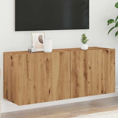 Mueble Para Tv De Pared Roble Artisian 100x30x41 Cm Vidaxl Mueble Para Tv De Pared Roble Artisian 100x30x41 Cm Vidaxl
