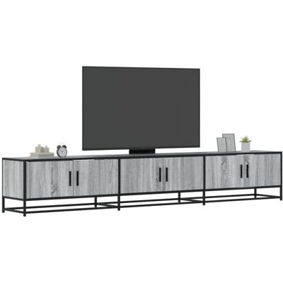 Vidaxl - Mueble Para Tv Madera De Ingeniería Gris Sonoma 240x35x41 Cm Vidaxl - Mueble Para Tv Madera De Ingeniería Gris Sonoma 240x35x41 Cm