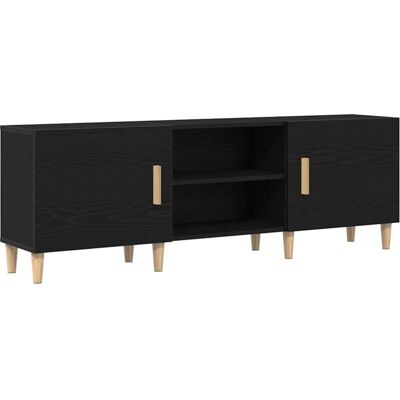 vidaXL Mueble de TV Roble Negro 150x30x50cm - Mueble Televisión vidaXL Mueble de TV Roble Negro 150x30x50cm - Mueble Televisión
