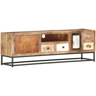 HELLOSHOP26 Mueble Tv Multimedia Estantería Para Televisión Buffet Para Televisión Comedor Salón Dormitorio 120 X 30 X 40 Cm Madera Maciza Recuperada Marrón 020025824 HELLOSHOP26 Mueble Tv Multimedia Estantería Para Televisión Buffet Para Televisión Comedor Salón Dormitorio 120 X 30 X 40 Cm Madera Maciza Recuperada Marrón 020025824