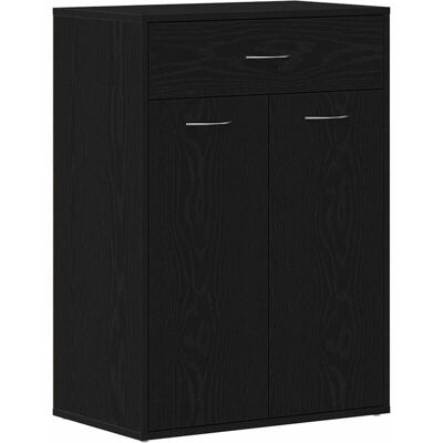 Vidaxl - Armario para zapatos Negro Roble 60x35x84 cm Madera de ingeniería Vidaxl - Armario para zapatos Negro Roble 60x35x84 cm Madera de ingeniería