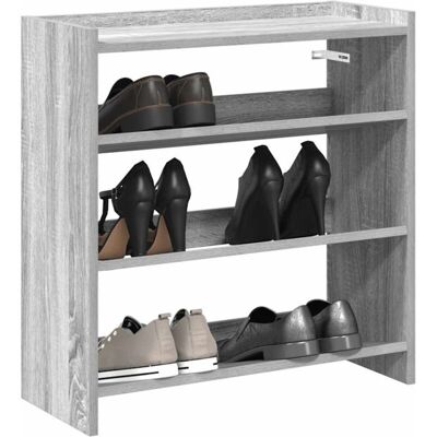 Mueble Zapatero Madera Contrachapada Gris Sonoma 60x25x62 Cm Vidaxl Mueble Zapatero Madera Contrachapada Gris Sonoma 60x25x62 Cm Vidaxl