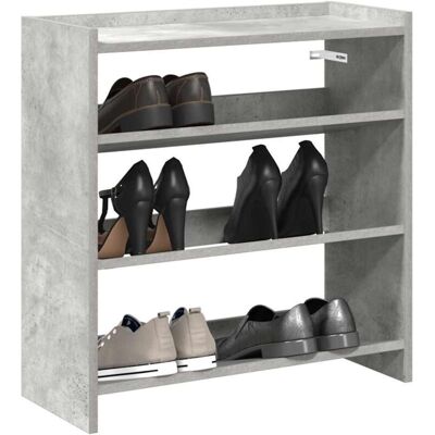 Mueble Zapatero Madera Contrachapada Gris Hormigón 60x25x62 Cm Vidaxl Mueble Zapatero Madera Contrachapada Gris Hormigón 60x25x62 Cm Vidaxl