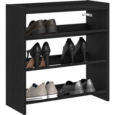 Mueble Zapatero Madera Contrachapada Negro 60x25x62 Cm Vidaxl Mueble Zapatero Madera Contrachapada Negro 60x25x62 Cm Vidaxl