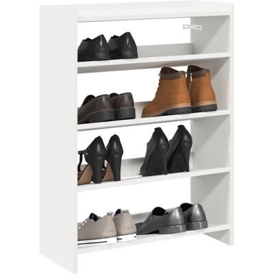 Vidaxl - Mueble Zapatero Madera Contrachapada Blanco 60x25x81 Cm Vidaxl - Mueble Zapatero Madera Contrachapada Blanco 60x25x81 Cm