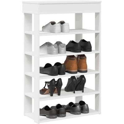 Vidaxl - Mueble Zapatero Madera Contrachapada Blanco 60x30x98 Cm Vidaxl - Mueble Zapatero Madera Contrachapada Blanco 60x30x98 Cm