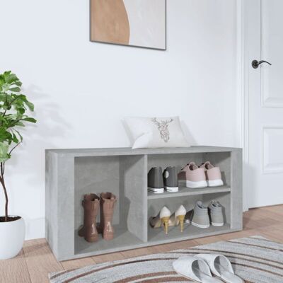 Armario para zapatos gris cemento vidaXL Awo33959 - Mueble de almacenamiento para calzado Armario para zapatos gris cemento vidaXL Awo33959 - Mueble de almacenamiento para calzado