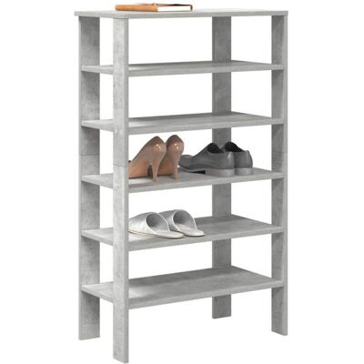 Vidaxl - Mueble Zapatero Madera Contrachapada Gris Hormigón 61x32x105 Cm Vidaxl - Mueble Zapatero Madera Contrachapada Gris Hormigón 61x32x105 Cm