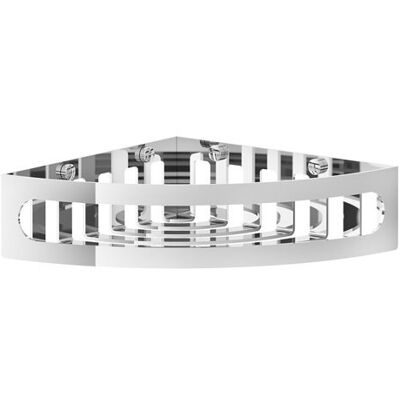 Gessi Rilievo, Estantería De Esquina Con Cesta De Metal, 59561726 Gessi Rilievo, Estantería De Esquina Con Cesta De Metal, 59561726