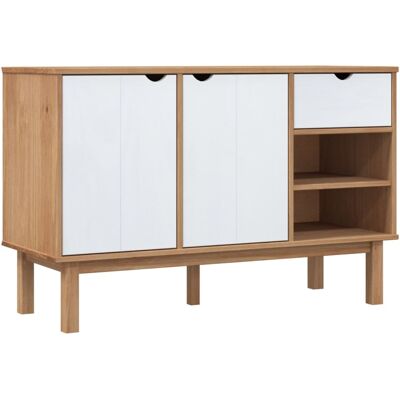 HELLOSHOP26 Aparador Cómoda Armario Mueble De Almacenamiento Organizador Cocina Salón Y 114 X 43 X 73,5 Cm Madera Maciza Pino Blanco 020036186 HELLOSHOP26 Aparador Cómoda Armario Mueble De Almacenamiento Organizador Cocina Salón Y 114 X 43 X 73,5 Cm Madera Maciza Pino Blanco 020036186