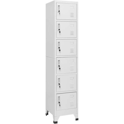 Vidaxl - Taquilla De Acero Gris Claro 38x40x180 Cm Vidaxl - Taquilla De Acero Gris Claro 38x40x180 Cm