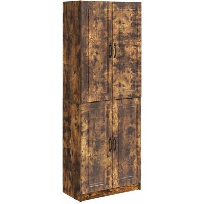 Juego De Armarios 2 Uds. Roble Ahumado Madera De Ingeniería Vidaxl Juego De Armarios 2 Uds. Roble Ahumado Madera De Ingeniería Vidaxl