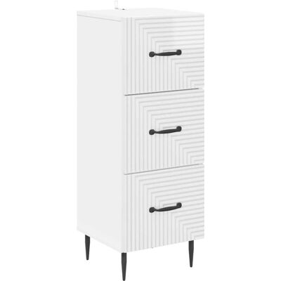 Cajonera Brillante 33 X 34,5 X 89,5 Cm Madera De Ingeniería Vidaxl Cajonera Brillante 33 X 34,5 X 89,5 Cm Madera De Ingeniería Vidaxl