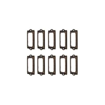 OEM 50 Unidades De Portatarjetas Metálicos De Bronce Vintage De 60 X 17 Mm Para Estanterías, Cajones Y Armarios - Crezuo OEM 50 Unidades De Portatarjetas Metálicos De Bronce Vintage De 60 X 17 Mm Para Estanterías, Cajones Y Armarios - Crezuo