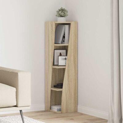 Vidaxl Armario De Esquina 27,5x27x102cm Madera De Ingeniería Vidaxl Armario De Esquina 27,5x27x102cm Madera De Ingeniería