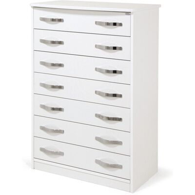 Argonauta Modelo Al.127x76x41 cm Cómoda Blanca con 5 Cajones Argonauta Modelo Al.127x76x41 cm Cómoda Blanca con 5 Cajones