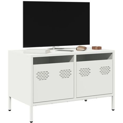 Mueble para tv acero laminado en frío blanco 68x39x43,5 cm Vidaxl - Mueble para tv Mueble para tv acero laminado en frío blanco 68x39x43,5 cm Vidaxl - Mueble para tv