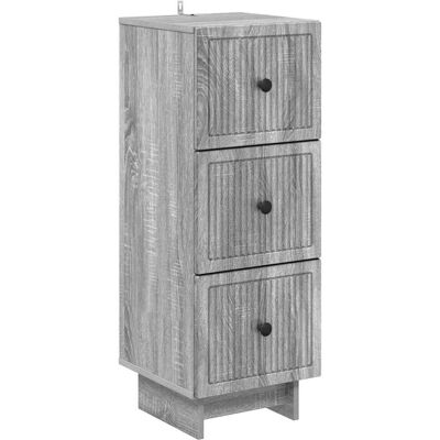 Cajonera Gris Sonoma 33 X 34,5 X 90 Cm Madera De Ingeniería Vidaxl Cajonera Gris Sonoma 33 X 34,5 X 90 Cm Madera De Ingeniería Vidaxl