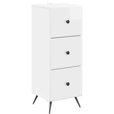 Cajonera Brillante 33 X 34,5 X 90 Cm Madera De Ingeniería Vidaxl Cajonera Brillante 33 X 34,5 X 90 Cm Madera De Ingeniería Vidaxl