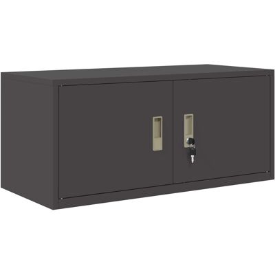 Armario De Almacenamiento Negro 90 X 40 X 40 Cm Acero Vidaxl Armario De Almacenamiento Negro 90 X 40 X 40 Cm Acero Vidaxl