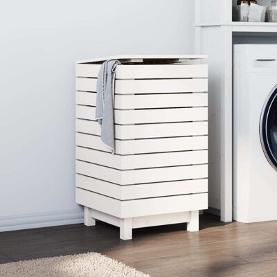 Cesto de ropa blanca vidaXL 44x44x76 cm Madera de pino maciza Cesto de ropa blanca vidaXL 44x44x76 cm Madera de pino maciza