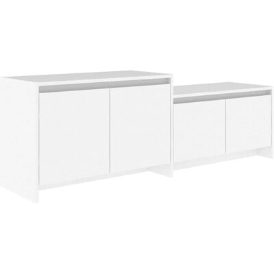 HELLOSHOP26 Mueble Tv Multimedia Estante Televisión Aparador Televisor Comedor Sala De Estar Dormitorio 146,5 X 35 X 50 Cm Madera Contrachapada Blanco 020025946 HELLOSHOP26 Mueble Tv Multimedia Estante Televisión Aparador Televisor Comedor Sala De Estar Dormitorio 146,5 X 35 X 50 Cm Madera Contrachapada Blanco 020025946