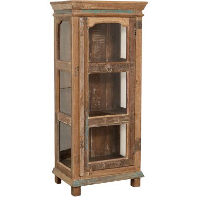 BISCOTTINI Vitrina De Madera Maciza Reciclada Con Acabado Envejecido BISCOTTINI Vitrina De Madera Maciza Reciclada Con Acabado Envejecido