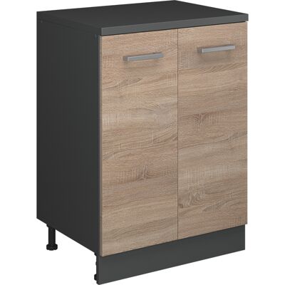 Armario De Ampliación Rion, Sonoma/antracita, 60 X 46 Cm Sin Inclinación Con 2 Puertas, Vicco Armario De Ampliación Rion, Sonoma/antracita, 60 X 46 Cm Sin Inclinación Con 2 Puertas, Vicco