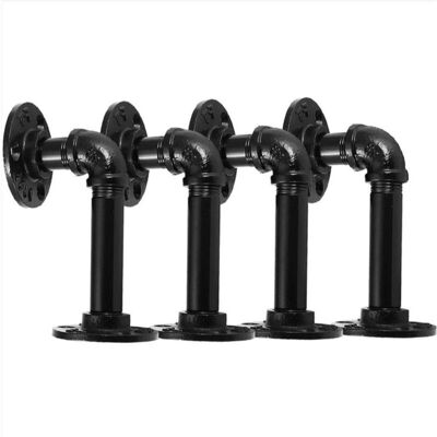 DPZO Juego De 4 Soportes De Pared Para Estantes De 15 X 8 Cm, Soportes Angulares Industriales De Metal Estilo Retro, Soportes De Suelo Para Estantes De Salón/dormitorio/estudio. DPZO Juego De 4 Soportes De Pared Para Estantes De 15 X 8 Cm, Soportes Angulares Industriales De Metal Estilo Retro, Soportes De Suelo Para Estantes De Salón/dormitorio/estudio.