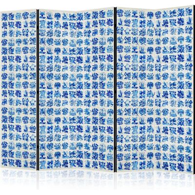 Biombo Decorativo Artgeist Plegable Azul 172x225 Cm Madera Tela Biombo Decorativo Artgeist Plegable Azul 172x225 Cm Madera Tela