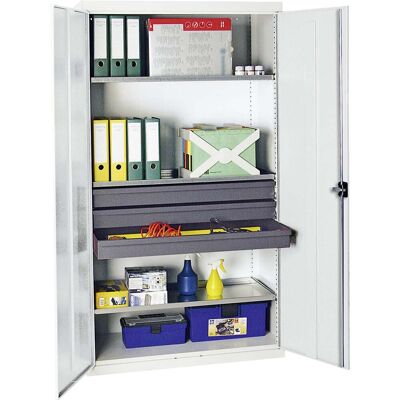 Stumpf Gabinete Para Herramientas Y Materiales Serie 3000 Gris Claro + 3 Cajones De 100 Mm + 3 Estantes Extraíbles Continuos - 3008207 Stumpf Gabinete Para Herramientas Y Materiales Serie 3000 Gris Claro + 3 Cajones De 100 Mm + 3 Estantes Extraíbles Continuos - 3008207