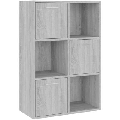 Mueble De Almacenaje Gris Sonoma 60x29,5x90 Cm Vidaxl Mueble De Almacenaje Gris Sonoma 60x29,5x90 Cm Vidaxl