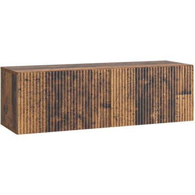 Mueble Para Tv De Pared Madera Envejecida 98 X 31 X 30 Cm Vidaxl Mueble Para Tv De Pared Madera Envejecida 98 X 31 X 30 Cm Vidaxl