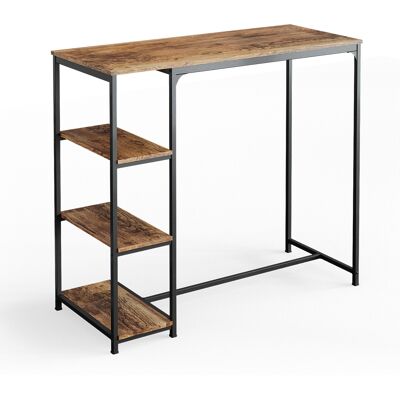 Mesa De Bar Fyrk, Madera Antigua, 120 X 50 Cm Con Estantes, Vicco Mesa De Bar Fyrk, Madera Antigua, 120 X 50 Cm Con Estantes, Vicco