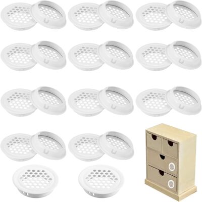 OEM 24 Rejillas De Ventilación Blancas, Rejillas De Ventilación De Acero Inoxidable De 35 Mm, Rejillas De Ventilación Redondas Con Orificios De Ventilación Para Cocina, Baño, Armario, Biblioteca, Vestidor OEM 24 Rejillas De Ventilación Blancas, Rejillas De Ventilación De Acero Inoxidable De 35 Mm, Rejillas De Ventilación Redondas Con Orificios De Ventilación Para Cocina, Baño, Armario, Biblioteca, Vestidor