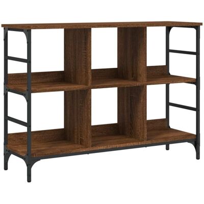 Aparador De Madera De Ingeniería Marrón Roble 102x32x73,5 Cm Vidaxl Aparador De Madera De Ingeniería Marrón Roble 102x32x73,5 Cm Vidaxl