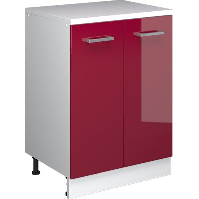 Armario De Ampliación Rion, Rojo De Alto Brillo/blanco, 60 X 46 Cm Sin Inclinación Con 2 Puertas, Vicco Armario De Ampliación Rion, Rojo De Alto Brillo/blanco, 60 X 46 Cm Sin Inclinación Con 2 Puertas, Vicco