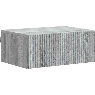 Mesita De Noche De Pared Gris Sonoma 49 X 34,5 X 20 Cm Vidaxl Mesita De Noche De Pared Gris Sonoma 49 X 34,5 X 20 Cm Vidaxl