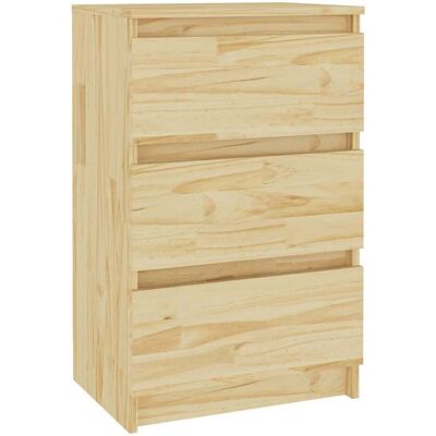 Vidaxl - Mesita De Noche Madera Maciza De Pino 40x29,5x64 Cm Vidaxl - Mesita De Noche Madera Maciza De Pino 40x29,5x64 Cm