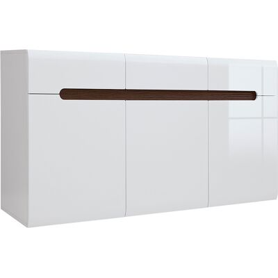 Buffet Darrel Blanco - 3 Puertas, 3 Cajones, Acabado Lacado Buffet Darrel Blanco - 3 Puertas, 3 Cajones, Acabado Lacado