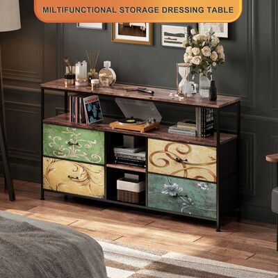 OEM Mueble De Tv Con Almacenamiento Para Salón - Diseño Retro Moderno Con Led, 108cm, Metal Y Mdf, Acabado Color OEM Mueble De Tv Con Almacenamiento Para Salón - Diseño Retro Moderno Con Led, 108cm, Metal Y Mdf, Acabado Color