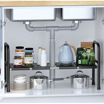 OEM Estante Extensible Para Debajo Del Fregadero, Estante De Almacenamiento De Cocina, Zapatero Con 4 Estantes Extraíbles, Longitud/altura Ajustable. OEM Estante Extensible Para Debajo Del Fregadero, Estante De Almacenamiento De Cocina, Zapatero Con 4 Estantes Extraíbles, Longitud/altura Ajustable.