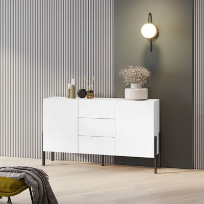 INOSIGN Jukon Aparador Blanco - Mueble de almacenamiento INOSIGN Jukon Aparador Blanco - Mueble de almacenamiento