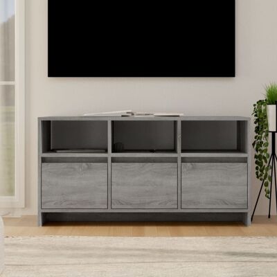HELLOSHOP26 Mueble Tv Multimedia Estante Televisión Aparador Televisor Comedor Salón Dormitorio Sonoma 102 X 37,5 X 52,5 Cm Madera Contrachapada Gris 020028367 HELLOSHOP26 Mueble Tv Multimedia Estante Televisión Aparador Televisor Comedor Salón Dormitorio Sonoma 102 X 37,5 X 52,5 Cm Madera Contrachapada Gris 020028367